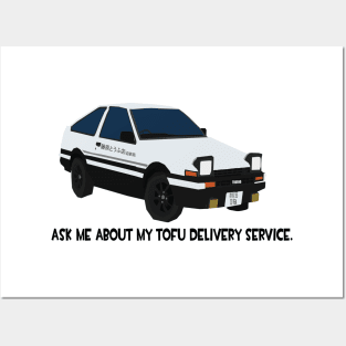 Toyota AE86 Tofu Delivery Posters and Art